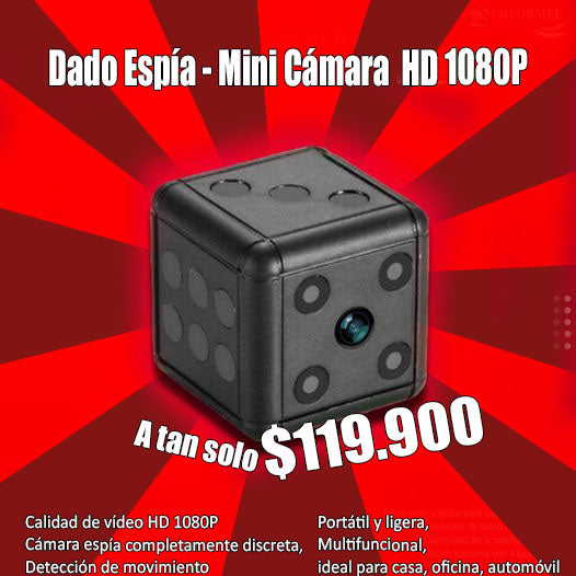 Dado Espía - Mini Cámara  HD 1080P