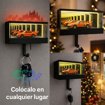 Porta Llaves Infinity LED Garaje 3D