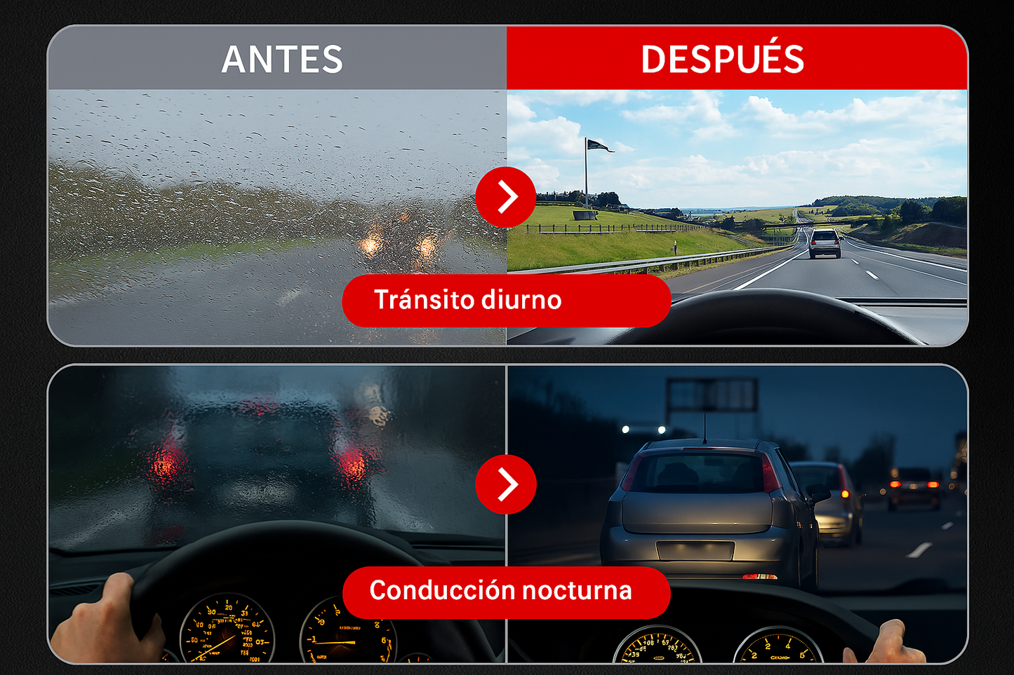 Glass Cool Repelente de Agua (para carros y cascos)